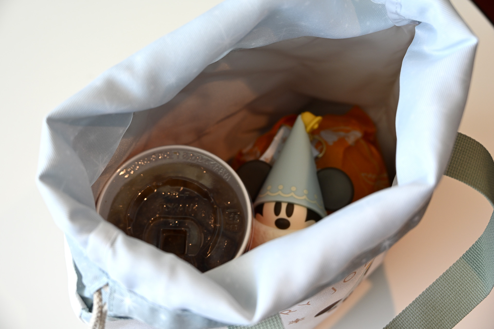 巾着のふくらみ部分も入れるとかなり容量が大きめ