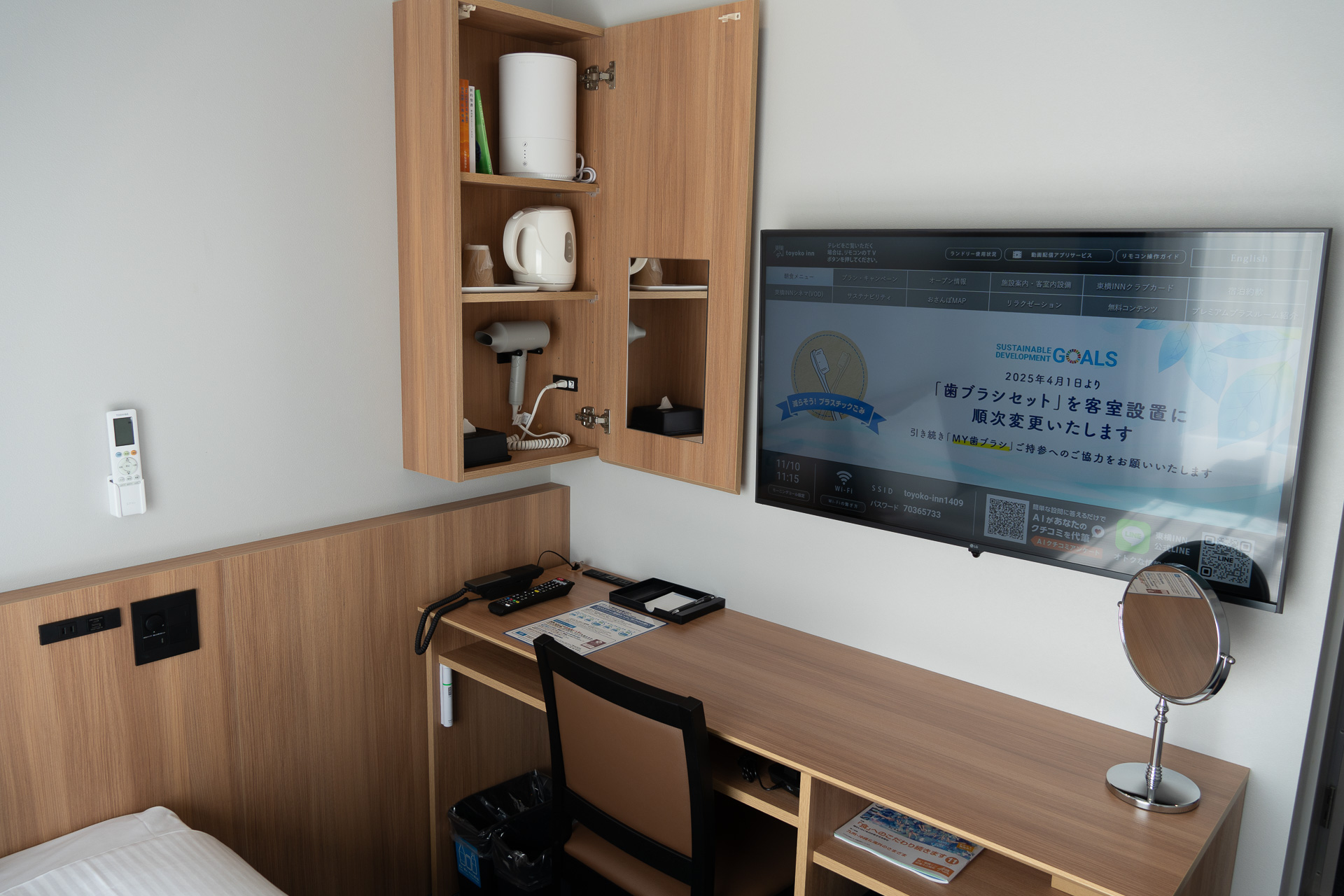 デスクまわり全景