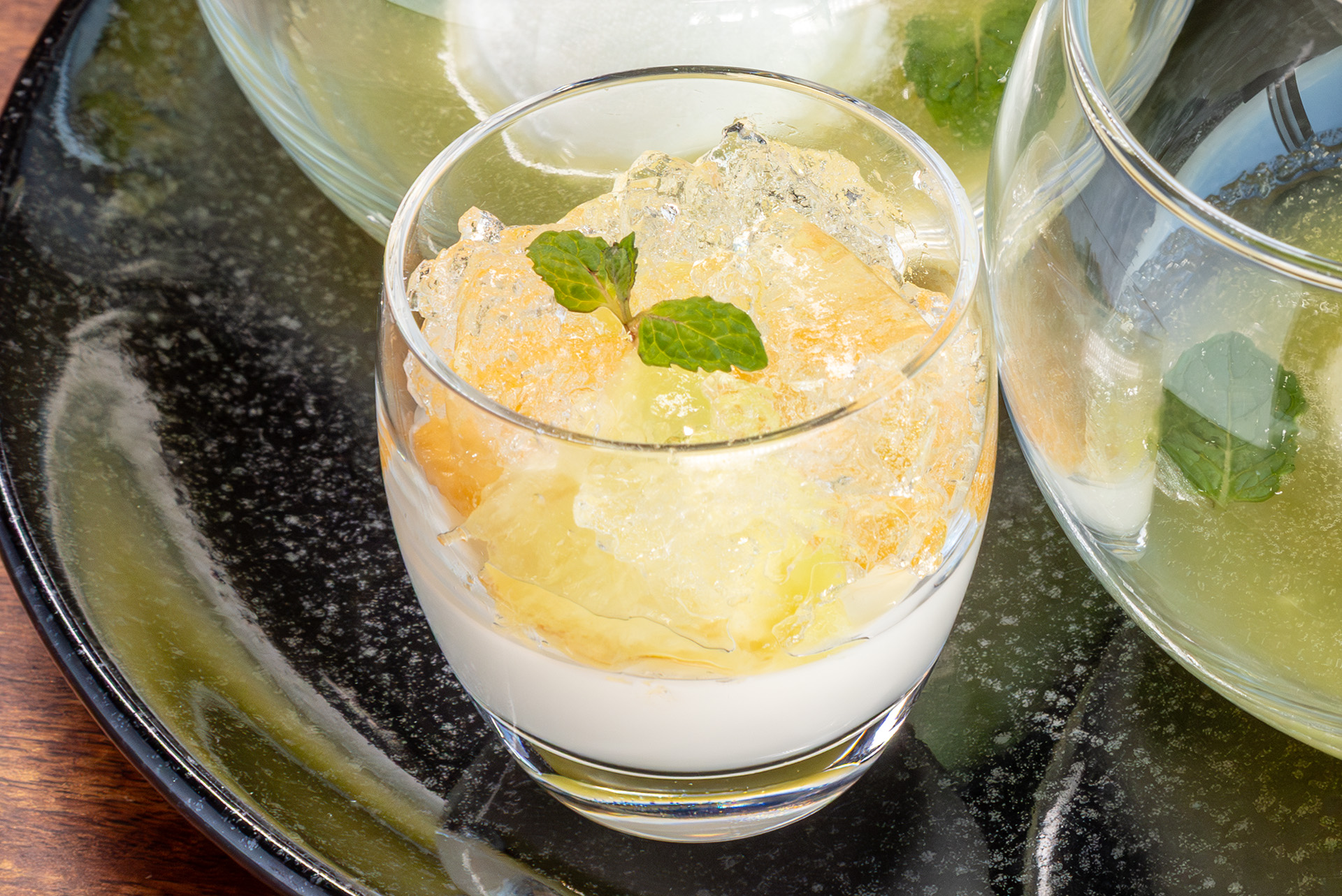 メロンのパンナコッタ