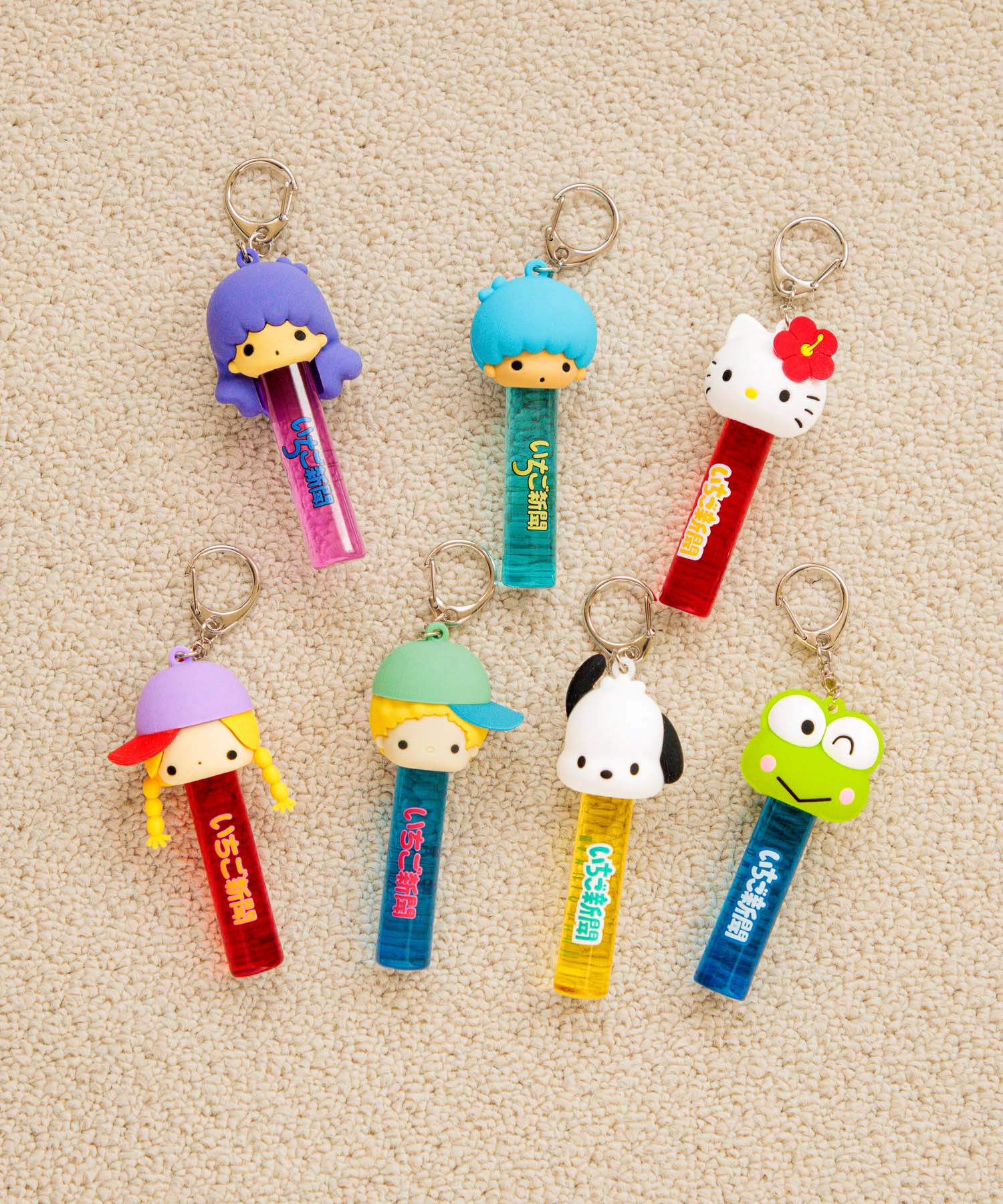 リップキャップキーチャーム（全7種、各1890円）