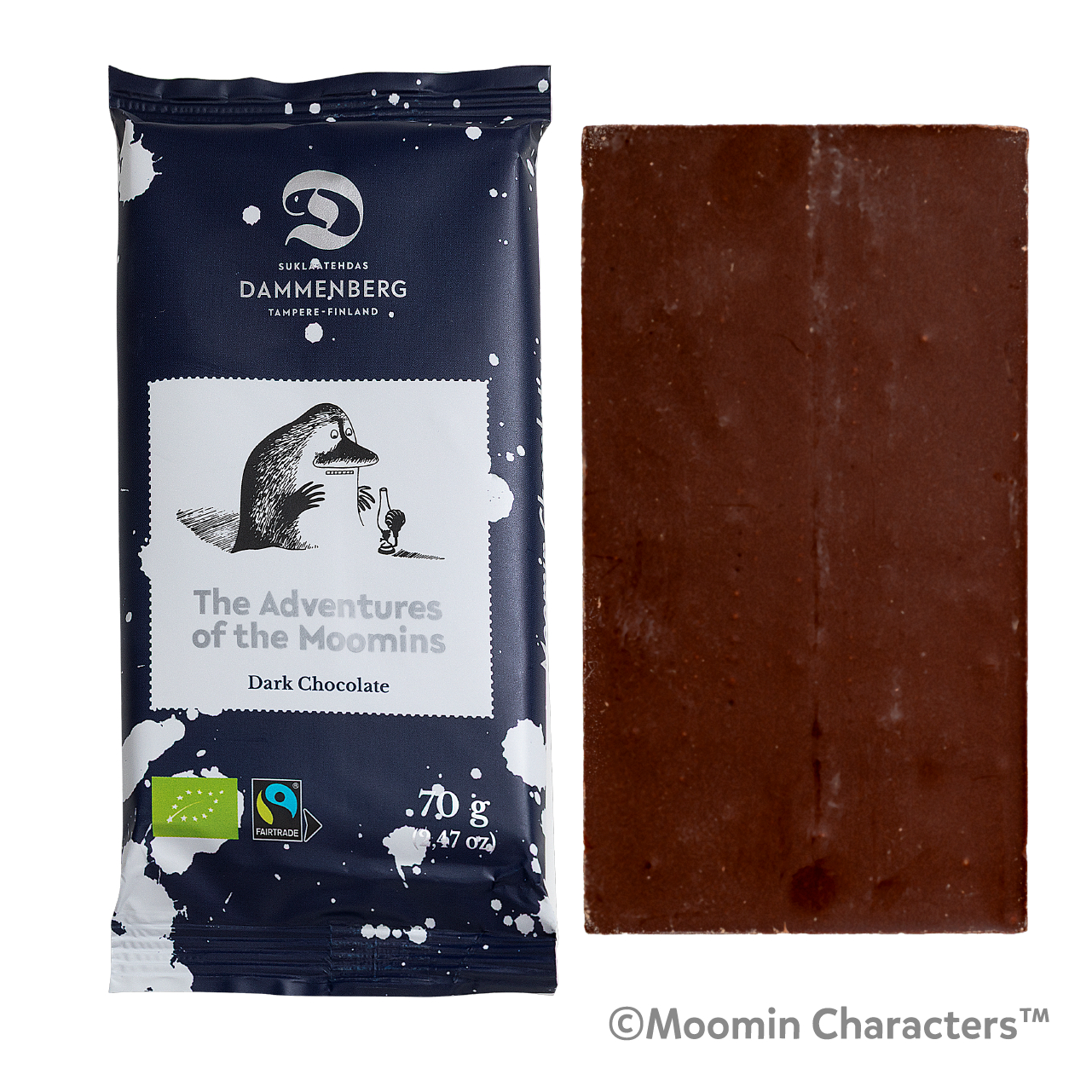 ムーミン 有機ダークチョコレート カカオ79％（1280円）