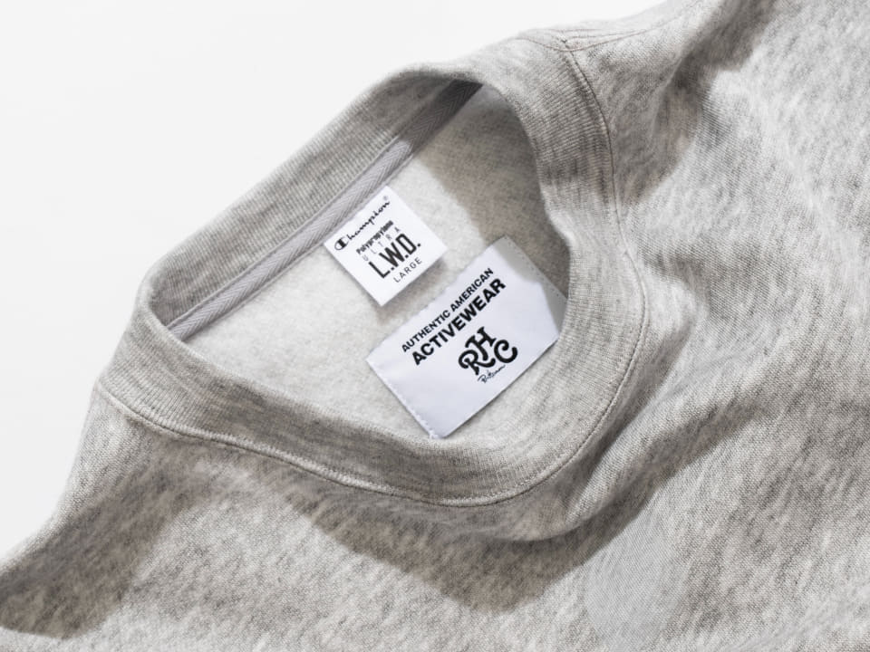 RHC ロンハーマン×Champion、コラボセットアップ発売。水をはじく裏