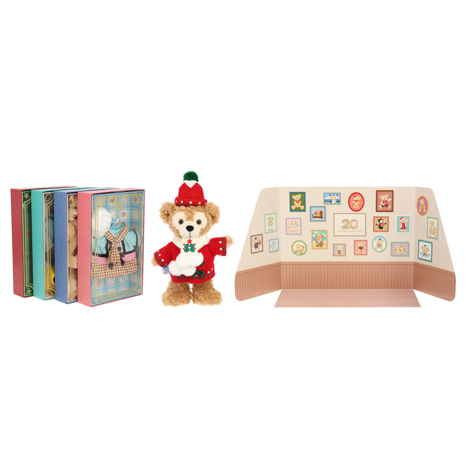 ダッフィー20周年記念「衣装BOX」発売。ポージープラッシーと衣装4種が