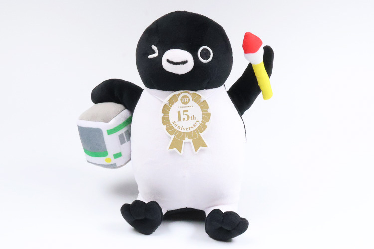 「Suicaのペンギン ぬいぐるみ（トレインとアート）」（2860円）