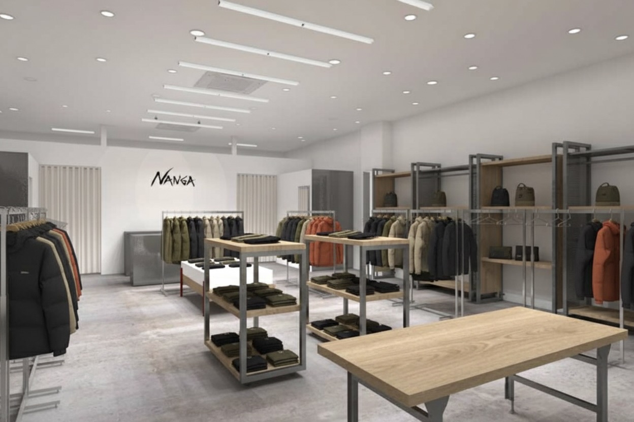 店内は機能美的な内装