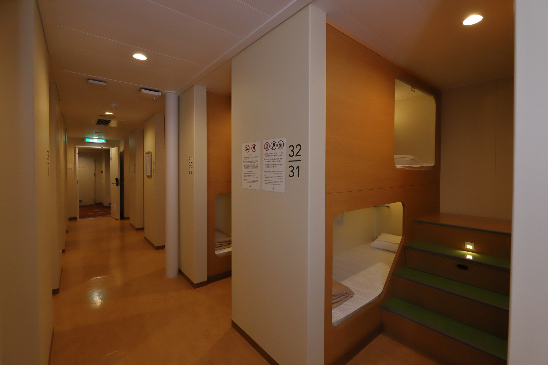 「ツーリストA2」。対面に部屋がないため1人旅に向いている