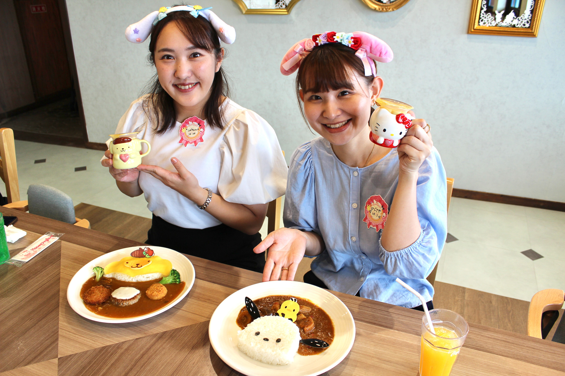 ハーモニーランド内のレストランで提供されているキャラクターモチーフの食事