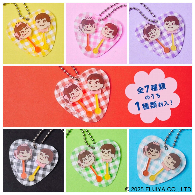 スティック付きチョコの“ペコポコチョコレート”がかわいいチャームに！　何色が入っているかはお楽しみ