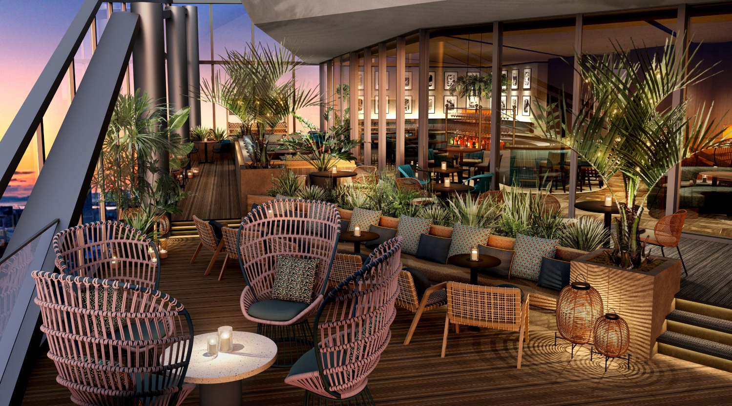 ルーフトップバー「PEAKS」（28階）