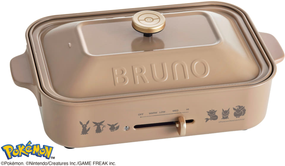 BRUNO×ポケモン、第3弾は「イーブイ」。蓋付きマグ/ホットプレート/1台