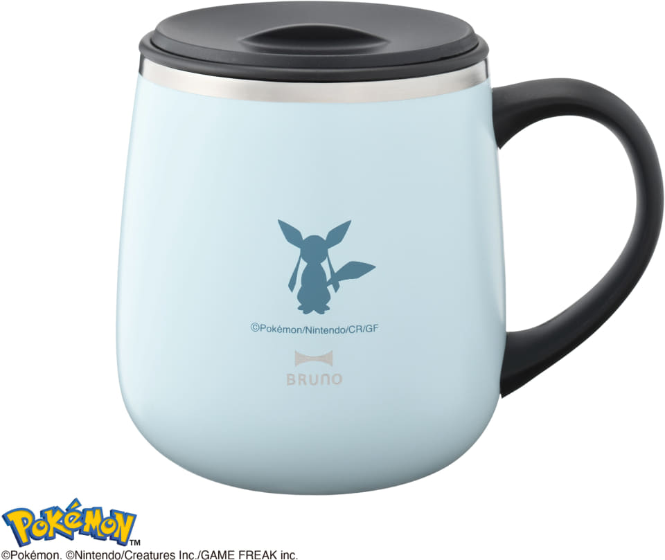 BRUNO×ポケモン、第3弾は「イーブイ」。蓋付きマグ/ホットプレート/1台