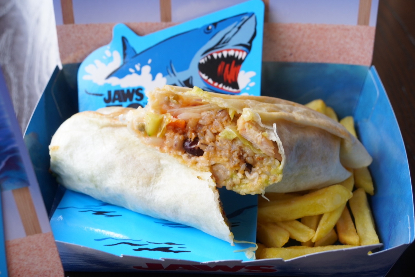 Chicken & Avocado Burrito Set (2200 JPY)