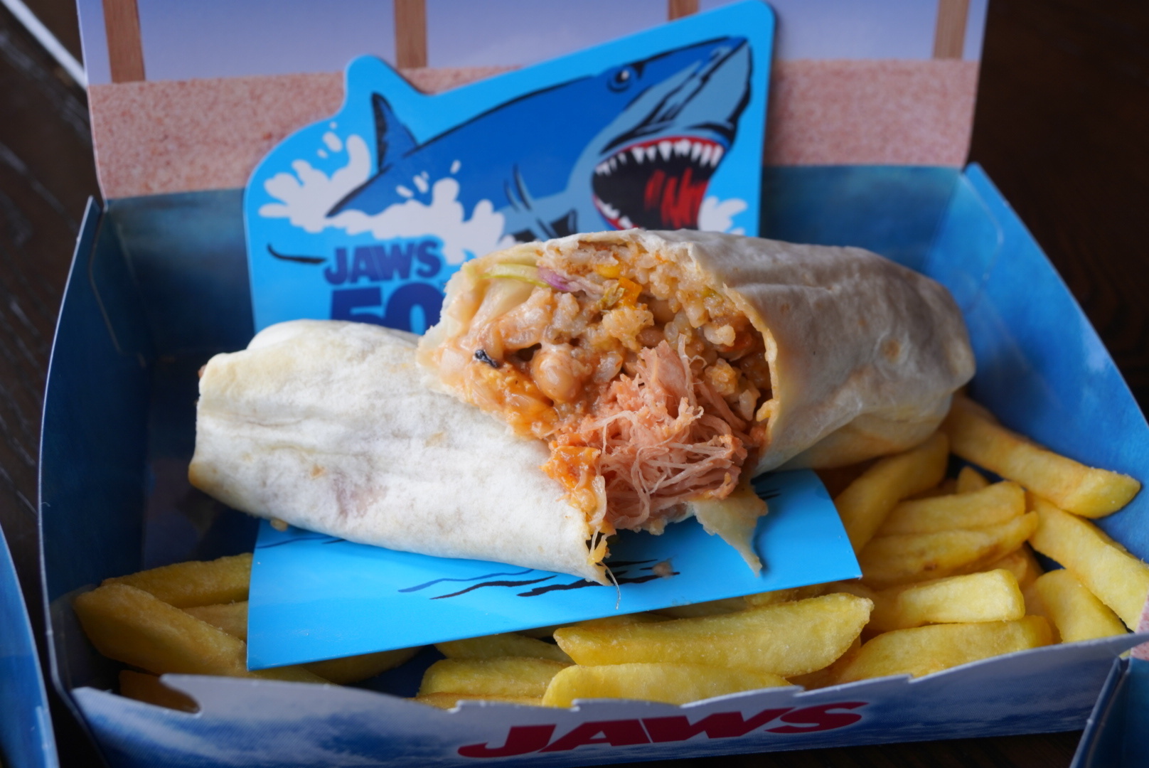 Barbecue Pork Burrito Set (2100 JPY)