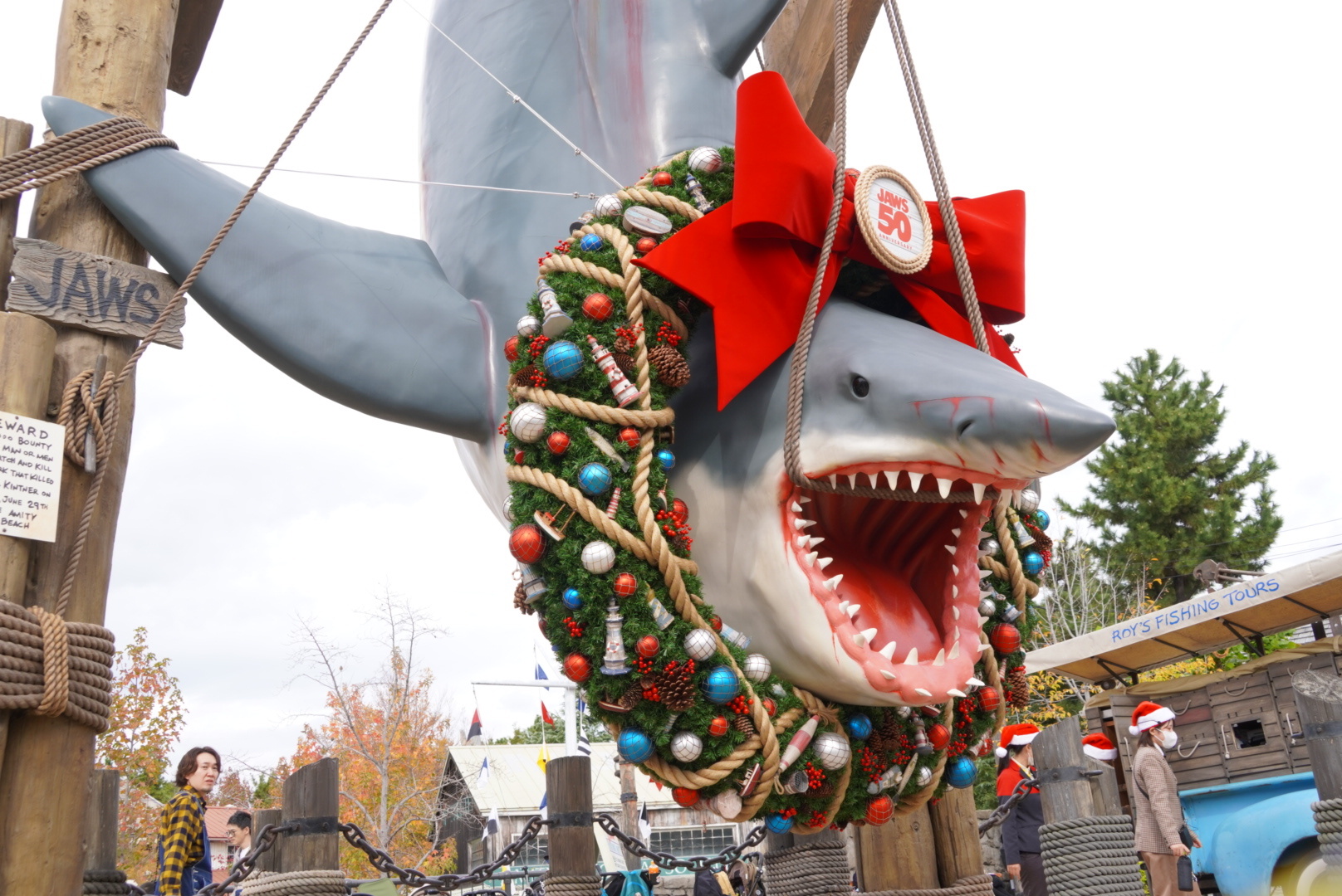 The "Hanging Shark," the symbol of the JAWS area