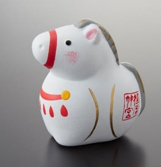 「橿原神宮初詣割引きっぷ」特典の「えと置物」