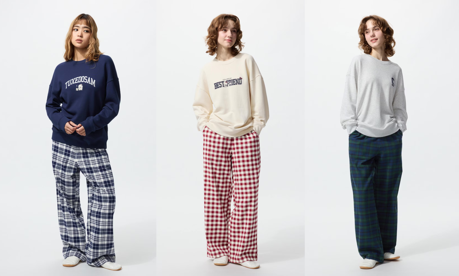 ユニクロUTから「サンリオ」のラウンジウェア発売。旅先や移動中のリラックスタイムにも使えそう