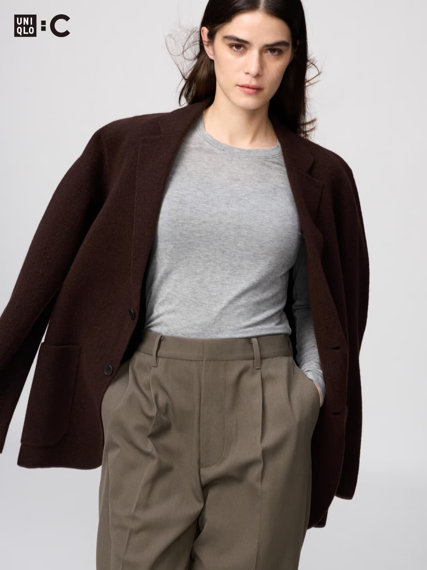 ウィメンズ「UNIQLO:C 極暖ヒートテックカシミヤブレンドクルーネックT」（感謝価格1990円）