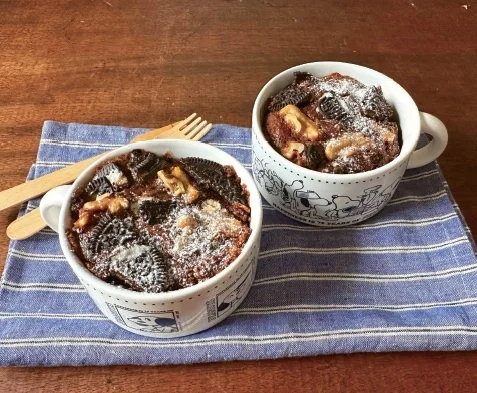 山本ゆりさんのレンチンでできる気軽なおやつ（バター不使用！チョコブラウニー）