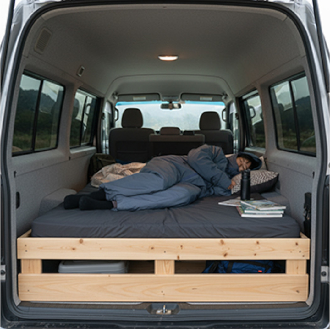 寝袋のような保温性とトイレの際の利便性も備える