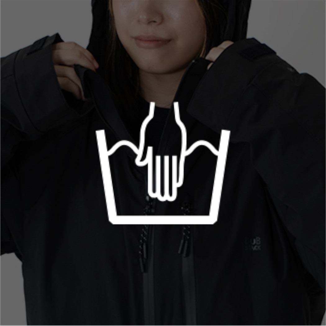 洗濯は手洗いによる丸洗いに対応