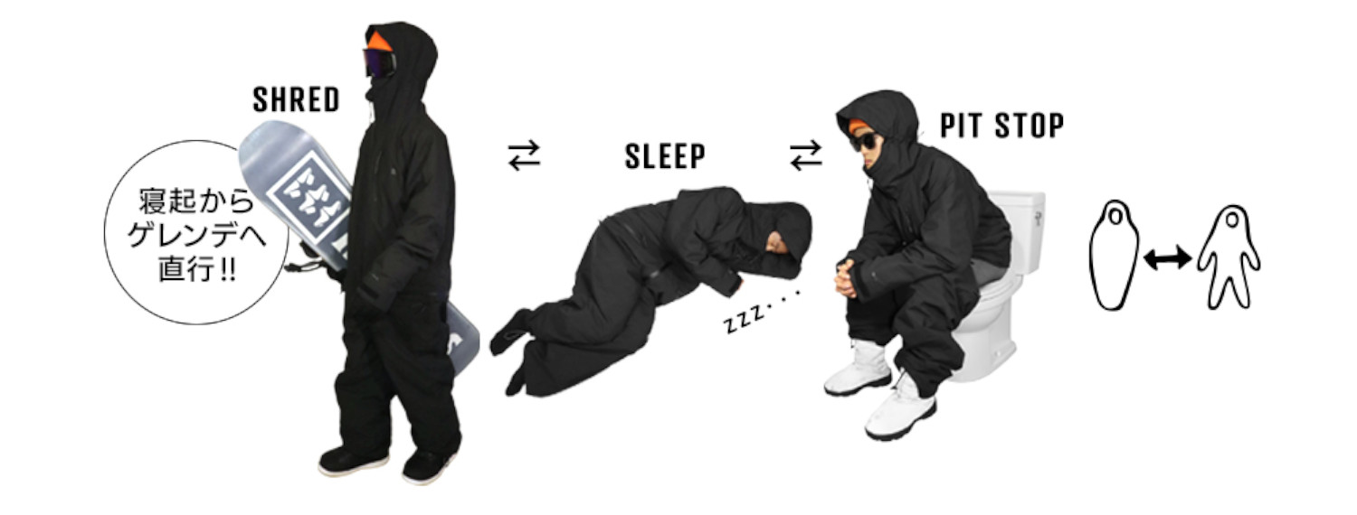 ゲレンデでの行動と休息がシームレスに