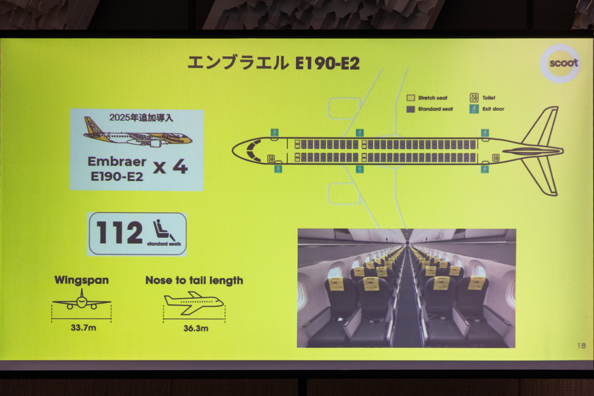 エンブラエル E190-E2は2025年に4機追加導入