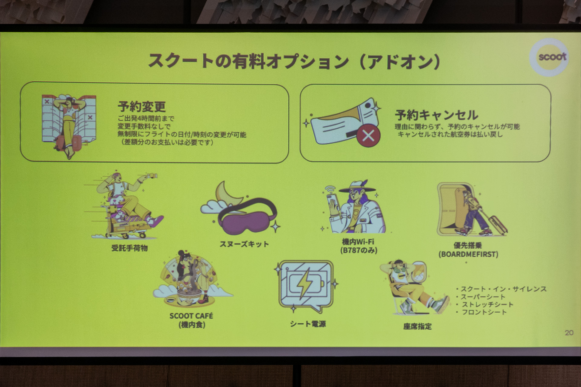 有料オプションに「予約変更」「予約キャンセル」を追加