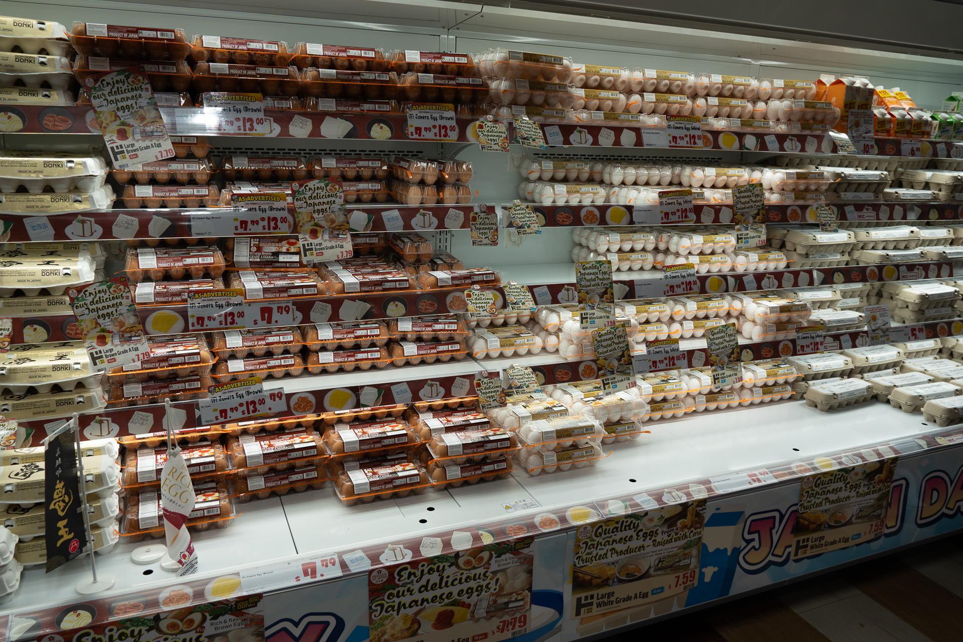 卵や乳製品、和牛など日本から届いているものも