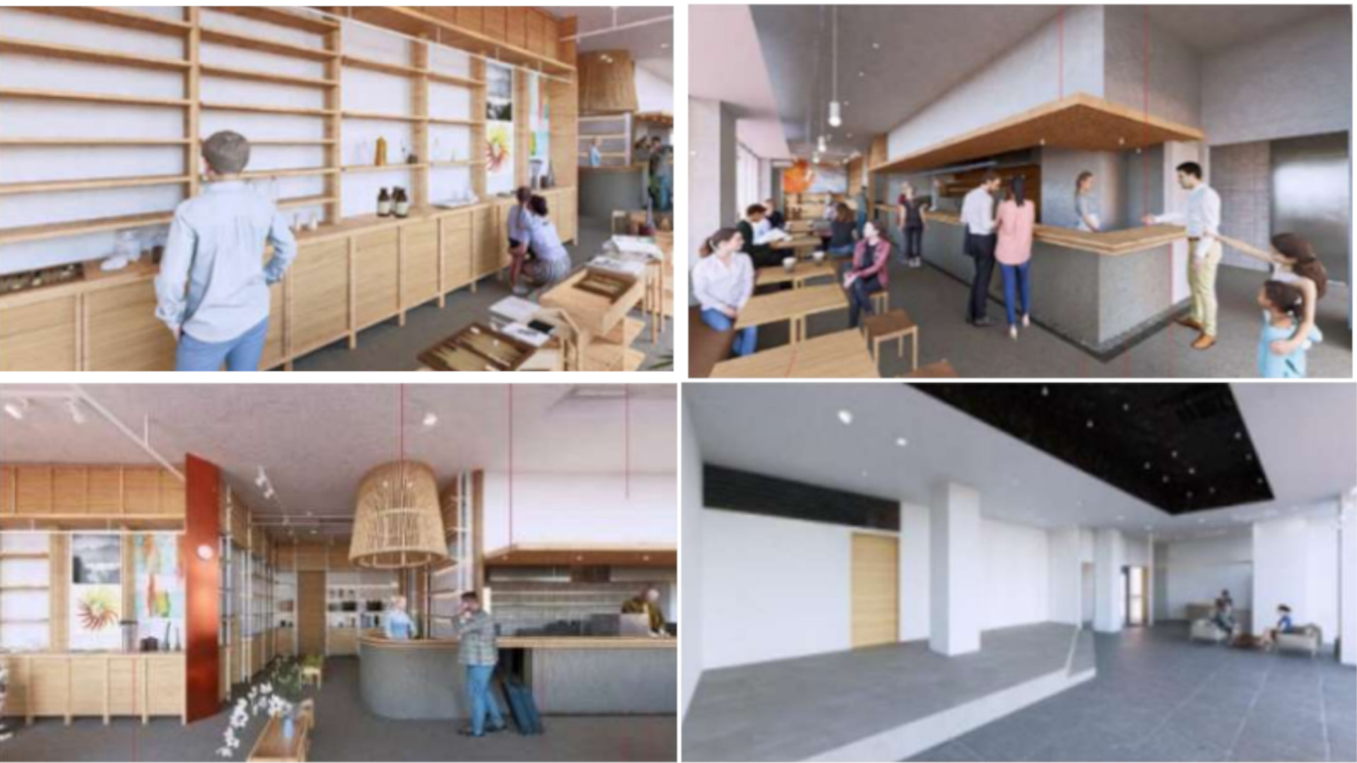 施設内にはストアやフードスタンド、トラベルコンシェルジュなどが併設