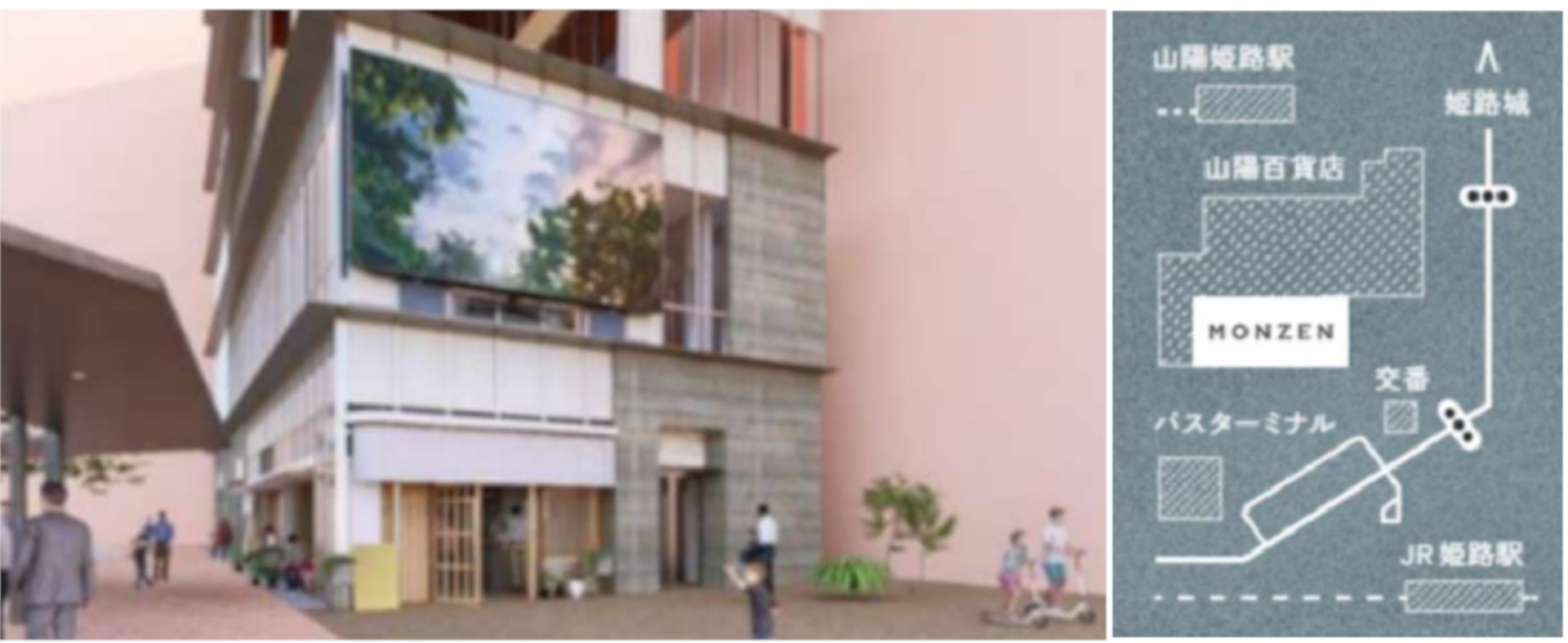 姫路駅から徒歩1分の距離