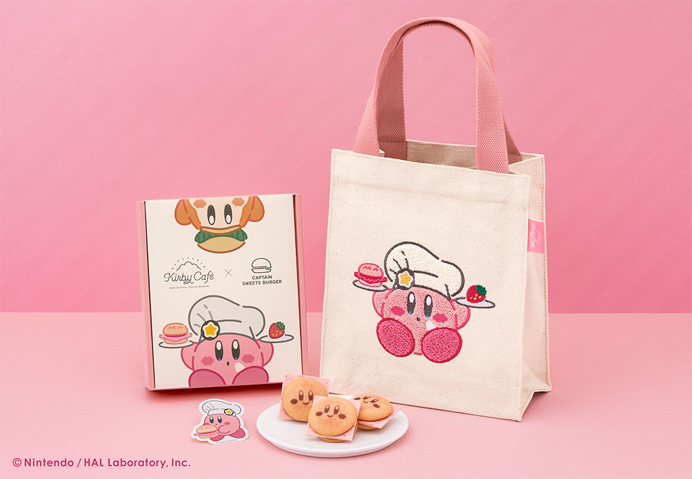 まるでカービィみたいなスイーツバーガー＆トートバッグのセット発売