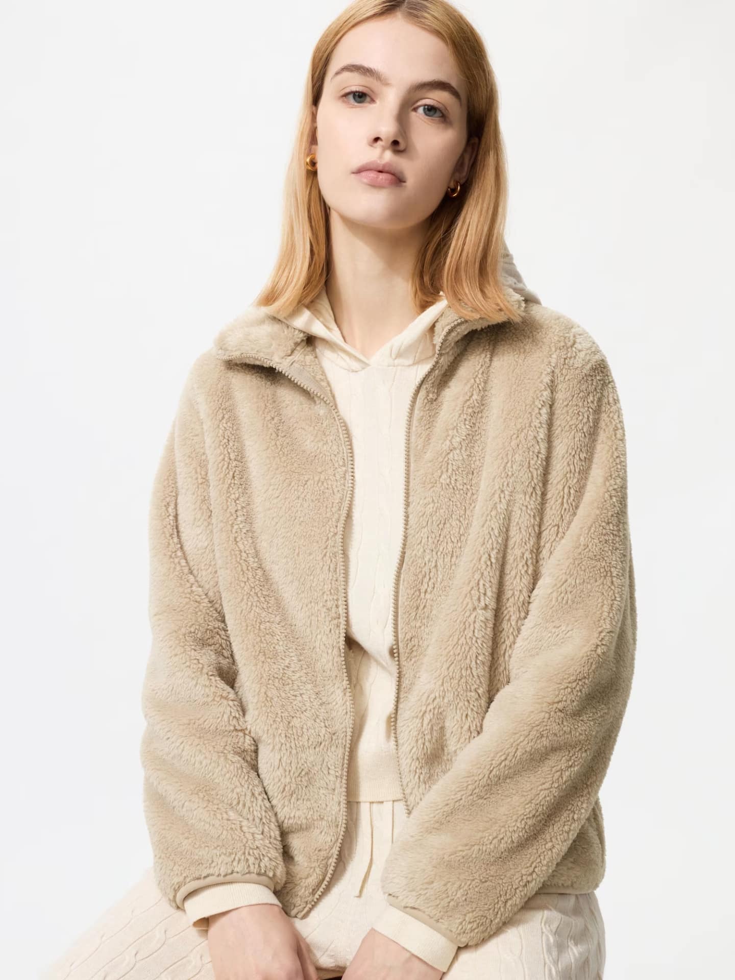 ウィメンズ「ファーリーフリースフルジップジャケット」感謝価格1990円