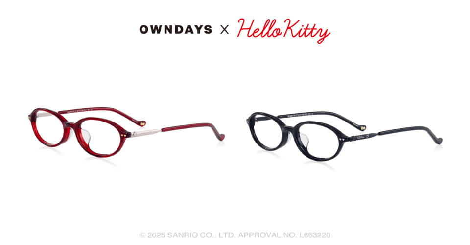 OWNDAYS ハローキティコラボ メガネ ケース付き OWNDAYS ハローキティ