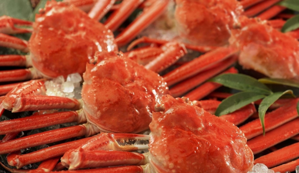 カニ味噌と身が詰まったまるごと1杯の本ズワイガニが食べ放題