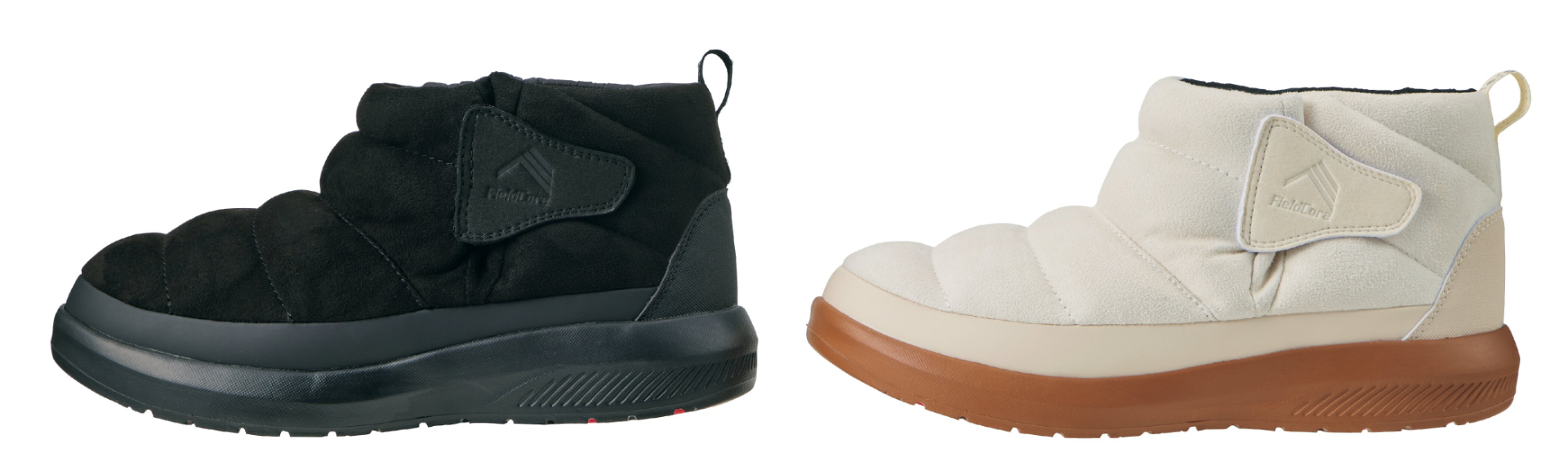 2位「防寒ブーツ ケベックショート」、価格2500円、サイズS～3L、カラー3色（ブラック、オフホワイト、Colors・女子店限定ブラウン）