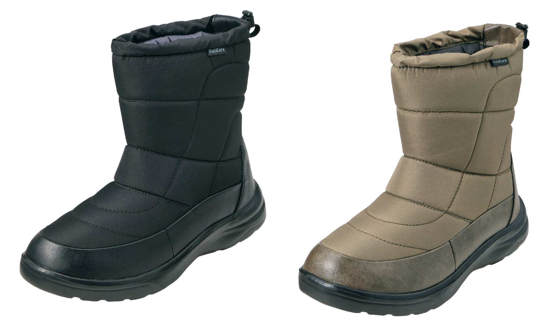 番外編「防寒ブーツ ケベック」、価格2500円、サイズS～3L、カラー3色（ブラック、カーキグリーン、お取り寄せ限定ネイビー）