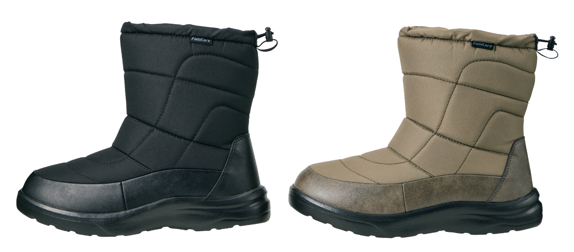 番外編「防寒ブーツ ケベック」、価格2500円、サイズS～3L、カラー3色（ブラック、カーキグリーン、お取り寄せ限定ネイビー）