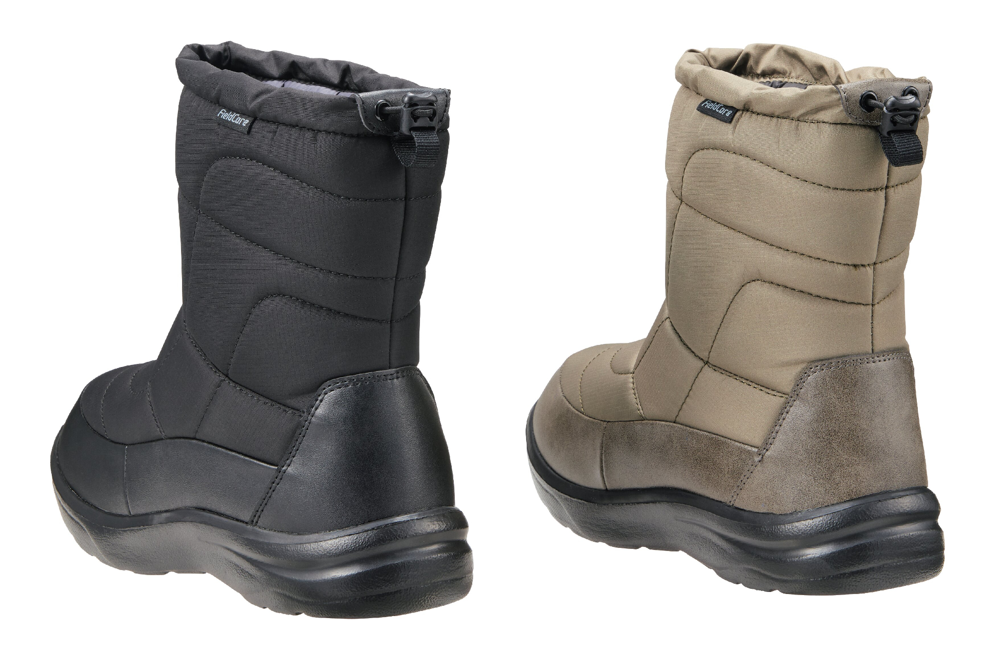 番外編「防寒ブーツ ケベック」、価格2500円、サイズS～3L、カラー3色（ブラック、カーキグリーン、お取り寄せ限定ネイビー）