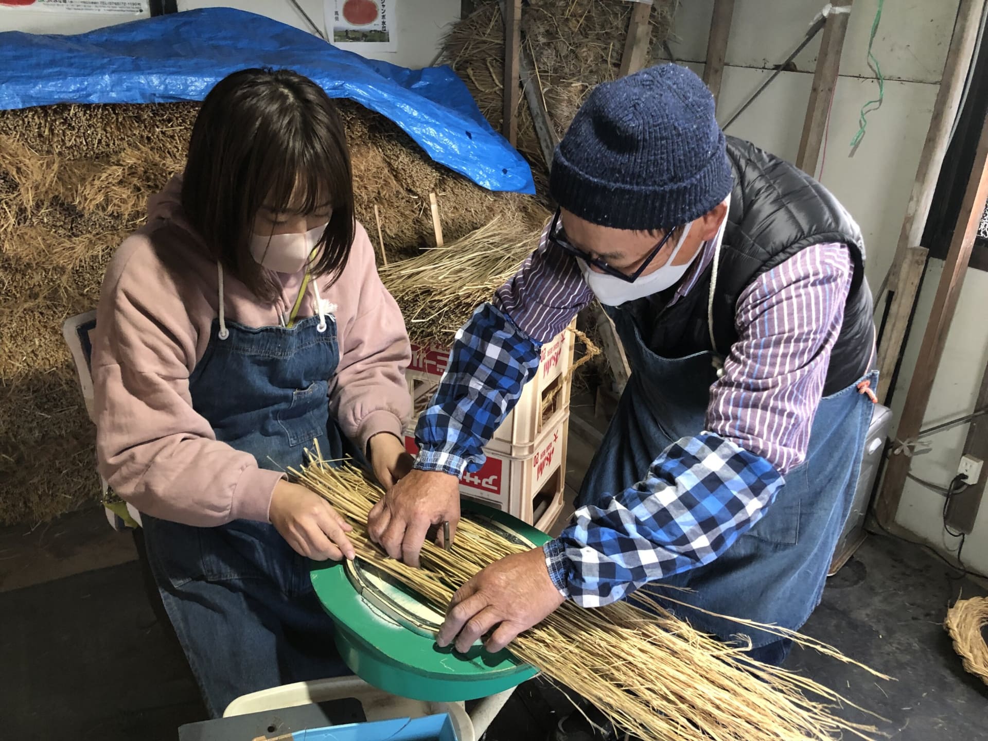 入善町「桟俵手作り体験」