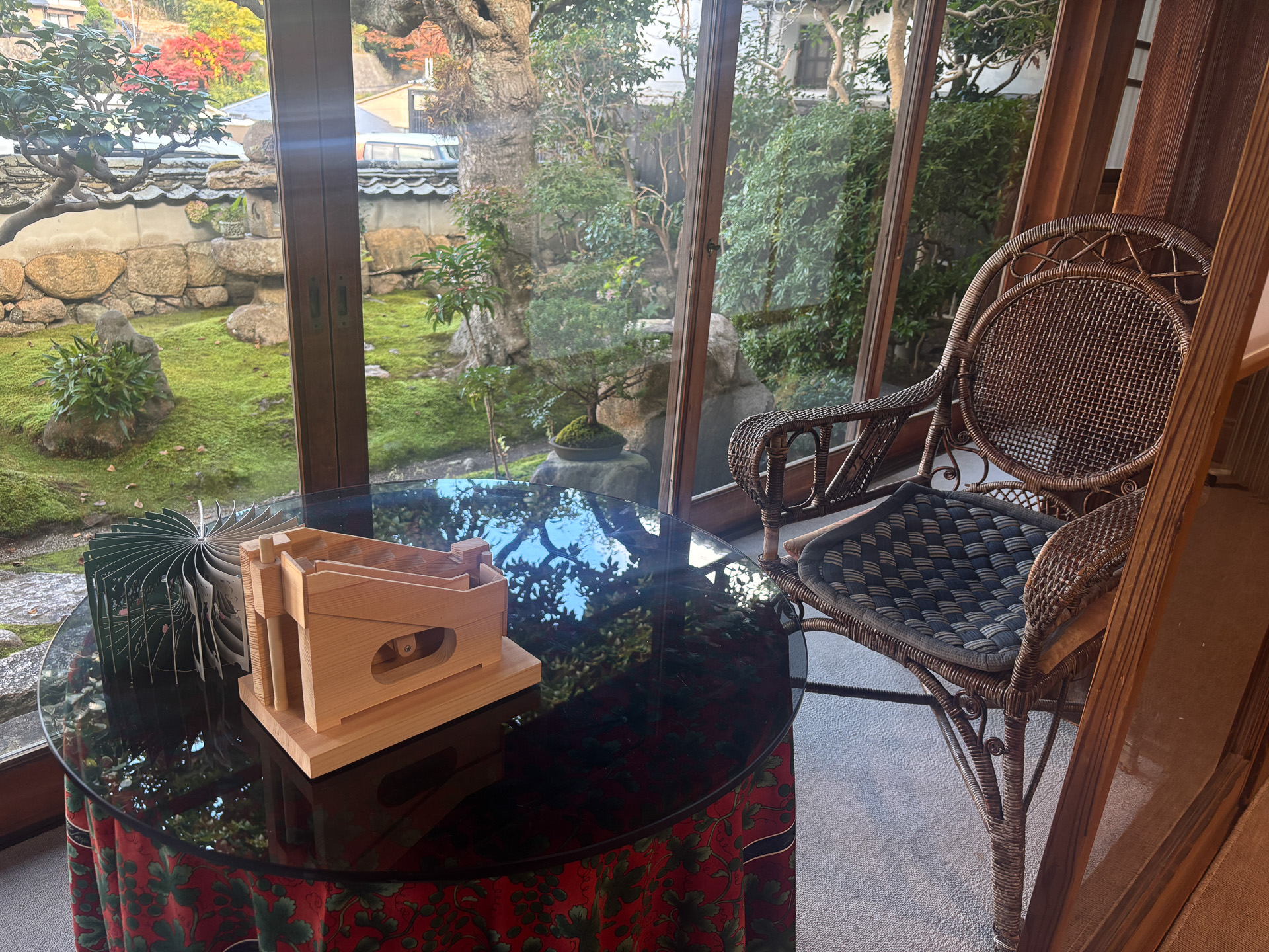 素敵なお庭の縁側席