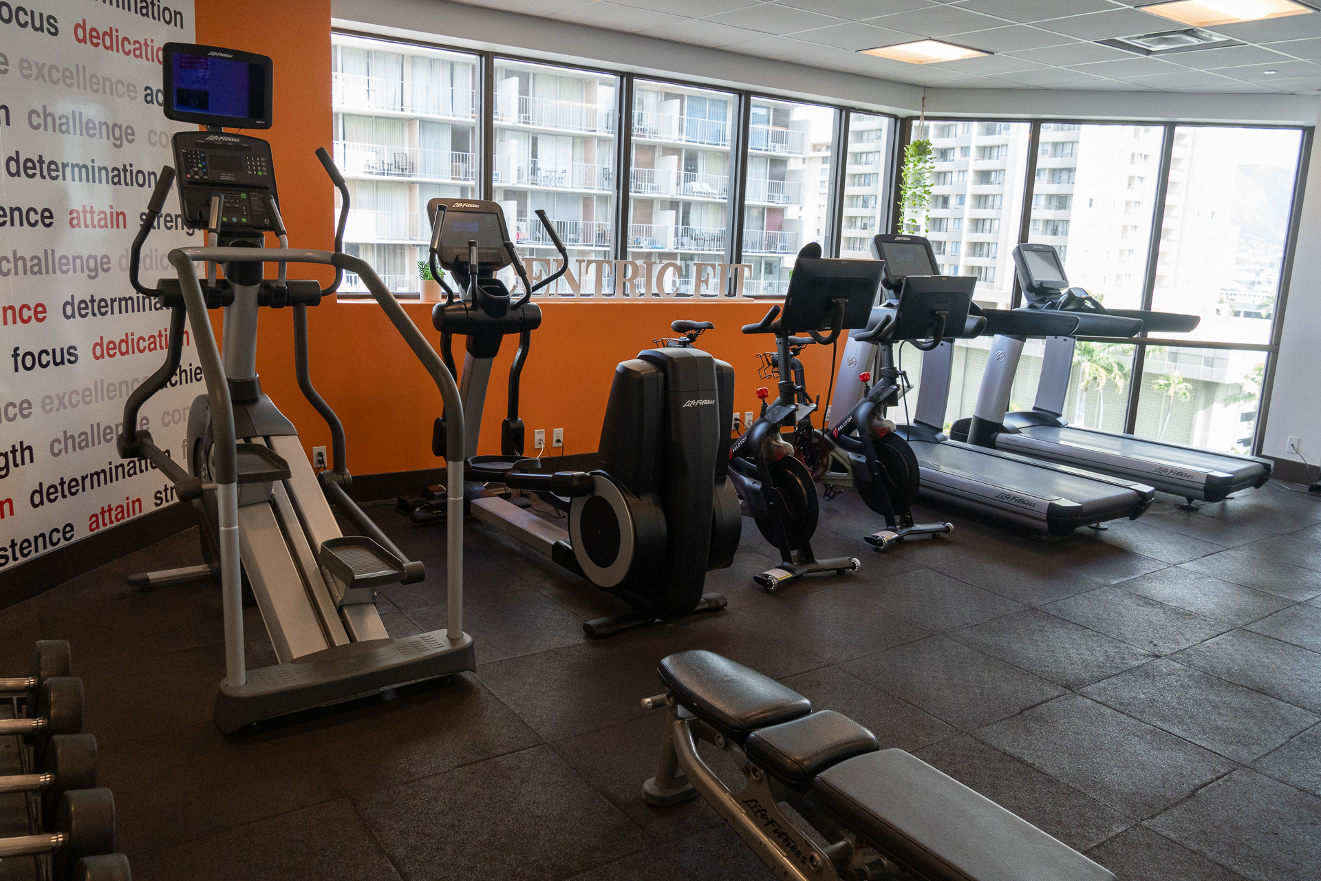 8階にはフィットネスクラブもある。もちろん宿泊者は無料