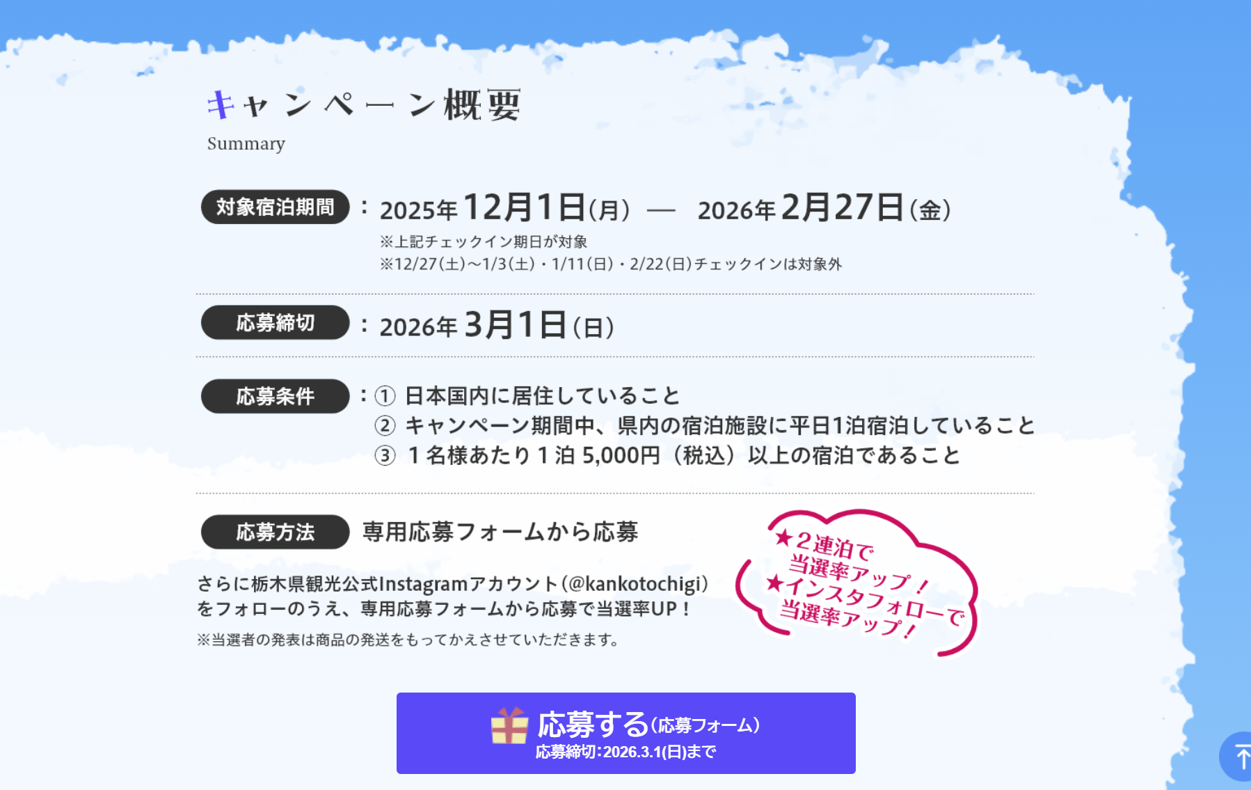 キャンペーン概要