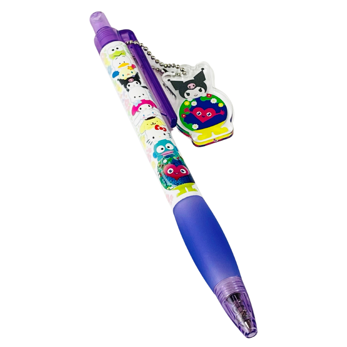 「ボールペン」は全10種類をラインアップ。ハローキティ、マイメロディ、クロミ、ポムポムプリン、けろけろけろっぴ、ポチャッコ、ペックル、シナモロール、ハンギョドン、ウサハナ