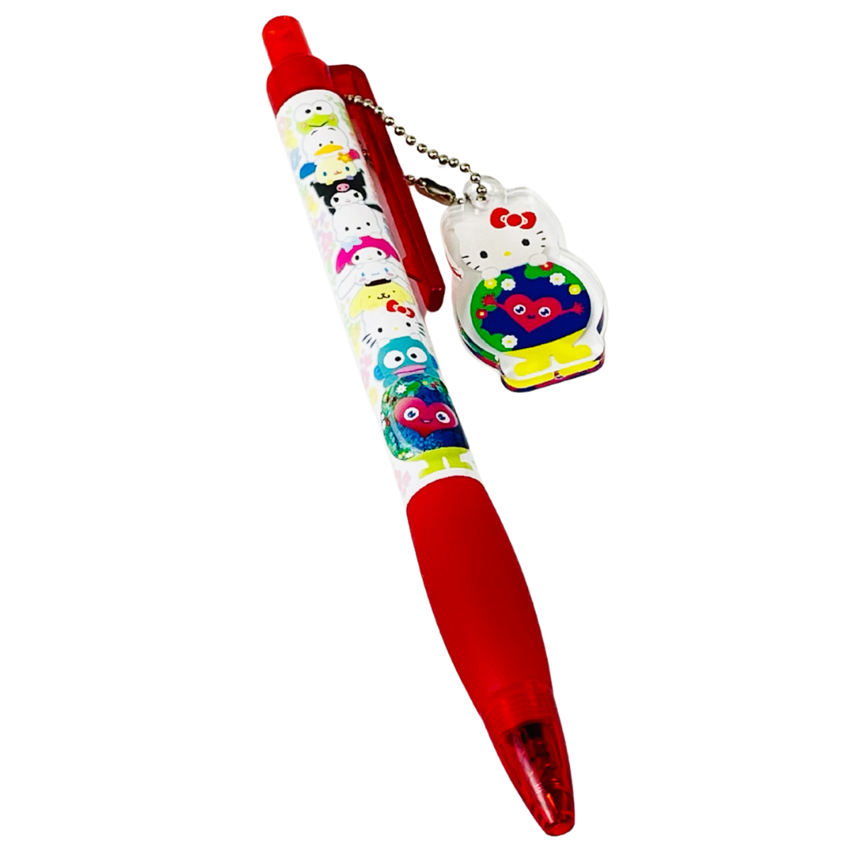 「ボールペン」は全10種類をラインアップ。ハローキティ、マイメロディ、クロミ、ポムポムプリン、けろけろけろっぴ、ポチャッコ、ペックル、シナモロール、ハンギョドン、ウサハナ