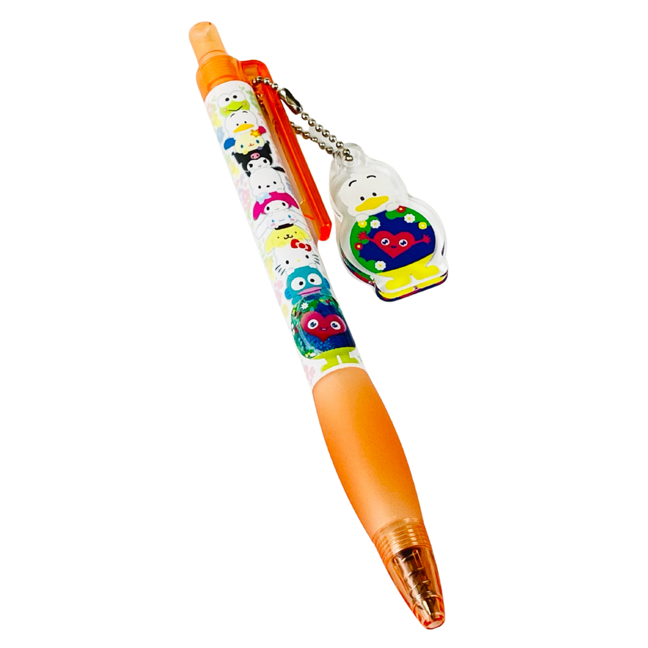 「ボールペン」は全10種類をラインアップ。ハローキティ、マイメロディ、クロミ、ポムポムプリン、けろけろけろっぴ、ポチャッコ、ペックル、シナモロール、ハンギョドン、ウサハナ