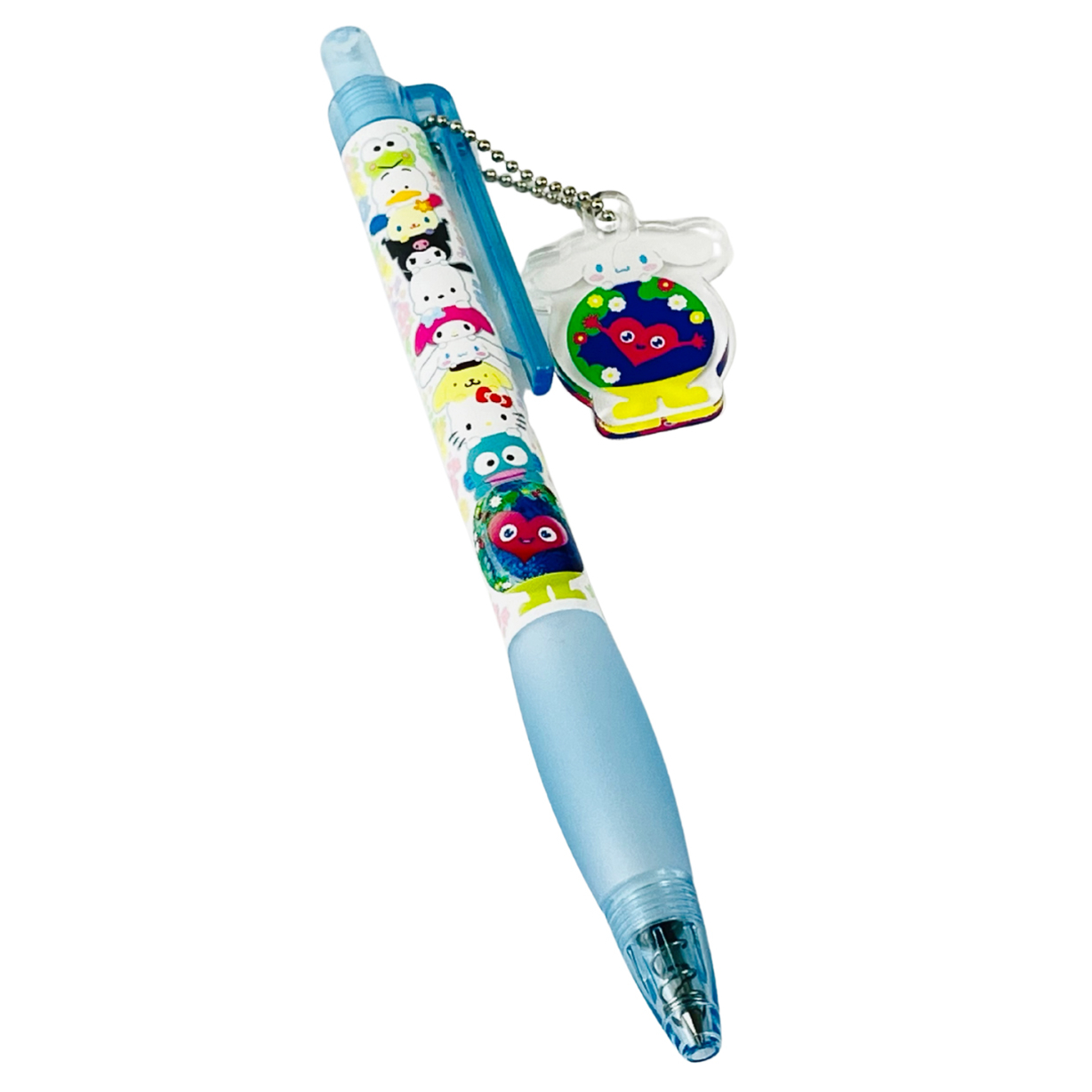 「ボールペン」は全10種類をラインアップ。ハローキティ、マイメロディ、クロミ、ポムポムプリン、けろけろけろっぴ、ポチャッコ、ペックル、シナモロール、ハンギョドン、ウサハナ