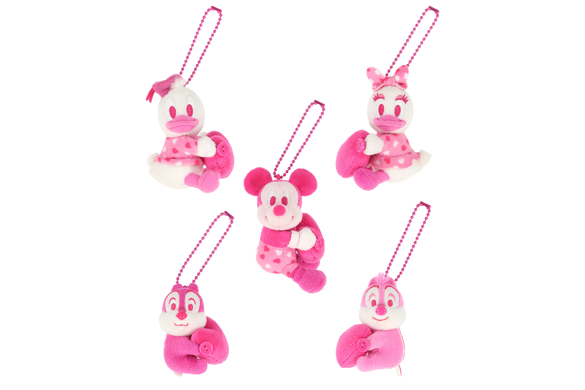 「ぬいぐるみチャーム」（単品 1600円/セット 8000円）※全5種