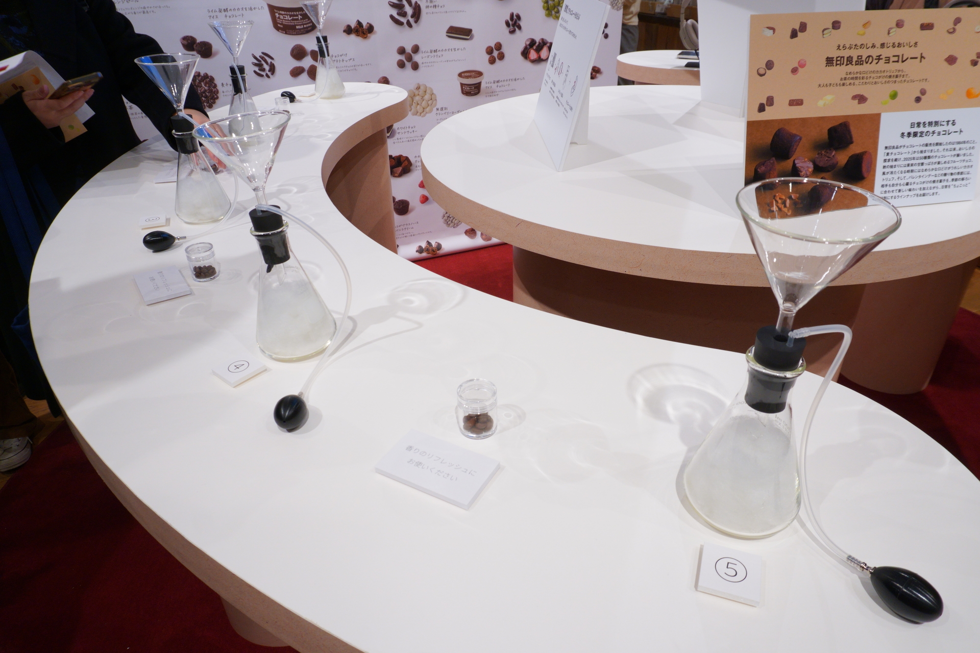 まず5つの香りをかいてみる