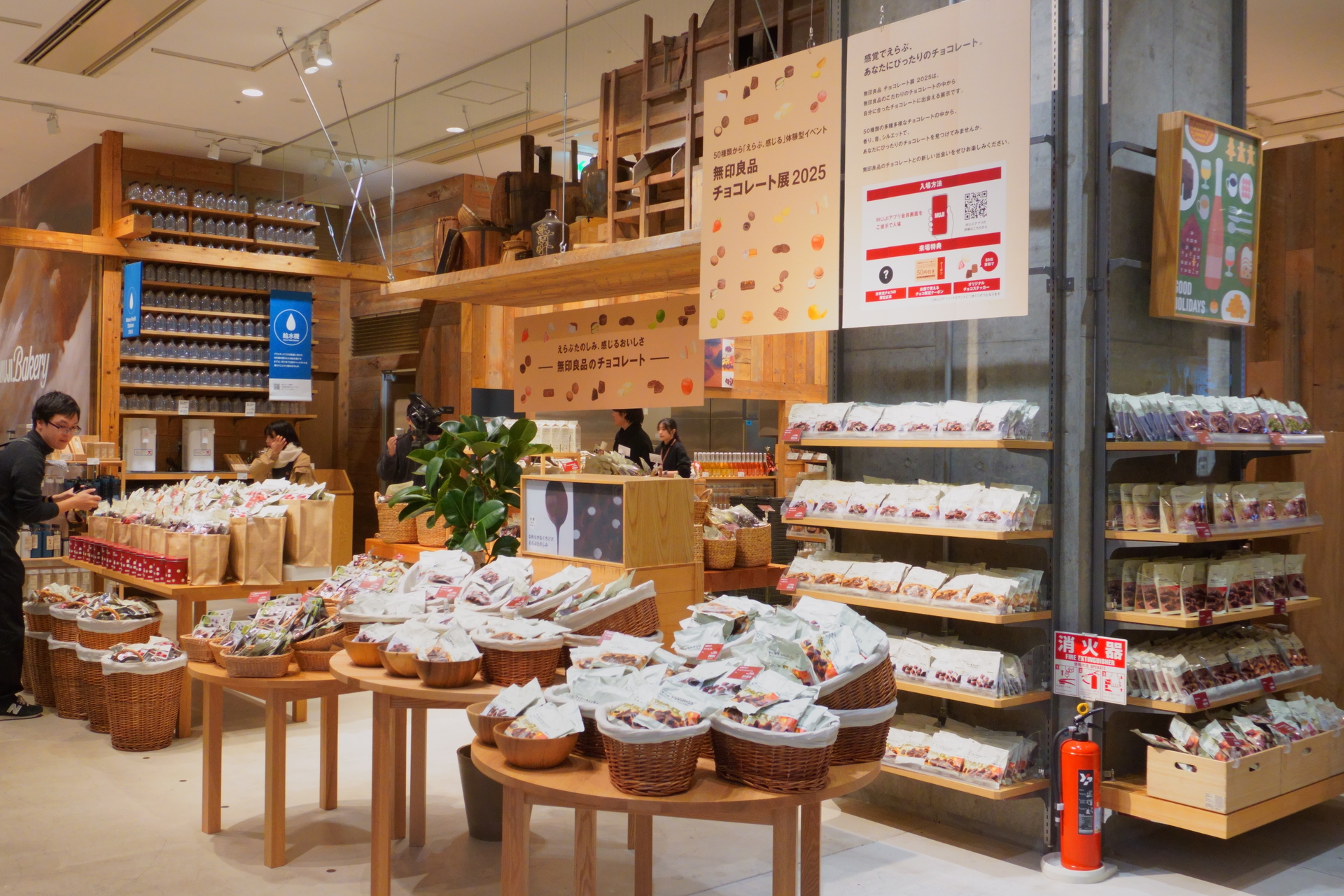 お勧めのチョコレートを知ったあと、実際に売り場も見てみよう