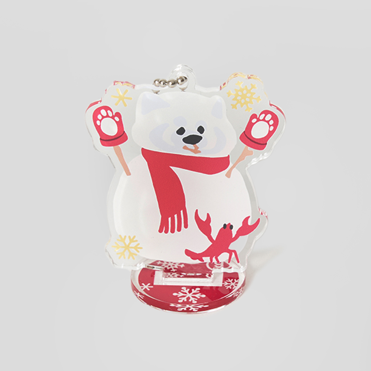 オリジナルキャラクター「イカク」のクリスマス限定デザインアクリルスタンド